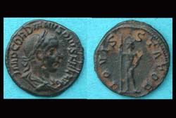 Gordian III, Denarius, IOVIS STATOR reverse
